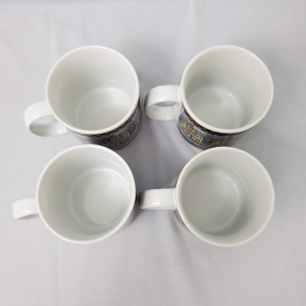 Vintage Sakura Debbie Mumm Haunted House Mugs Set of 4 2000 - Picture 6 of 9